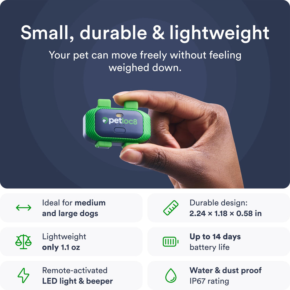 PETLOC8 app live map view makes locating your dog quick and simple