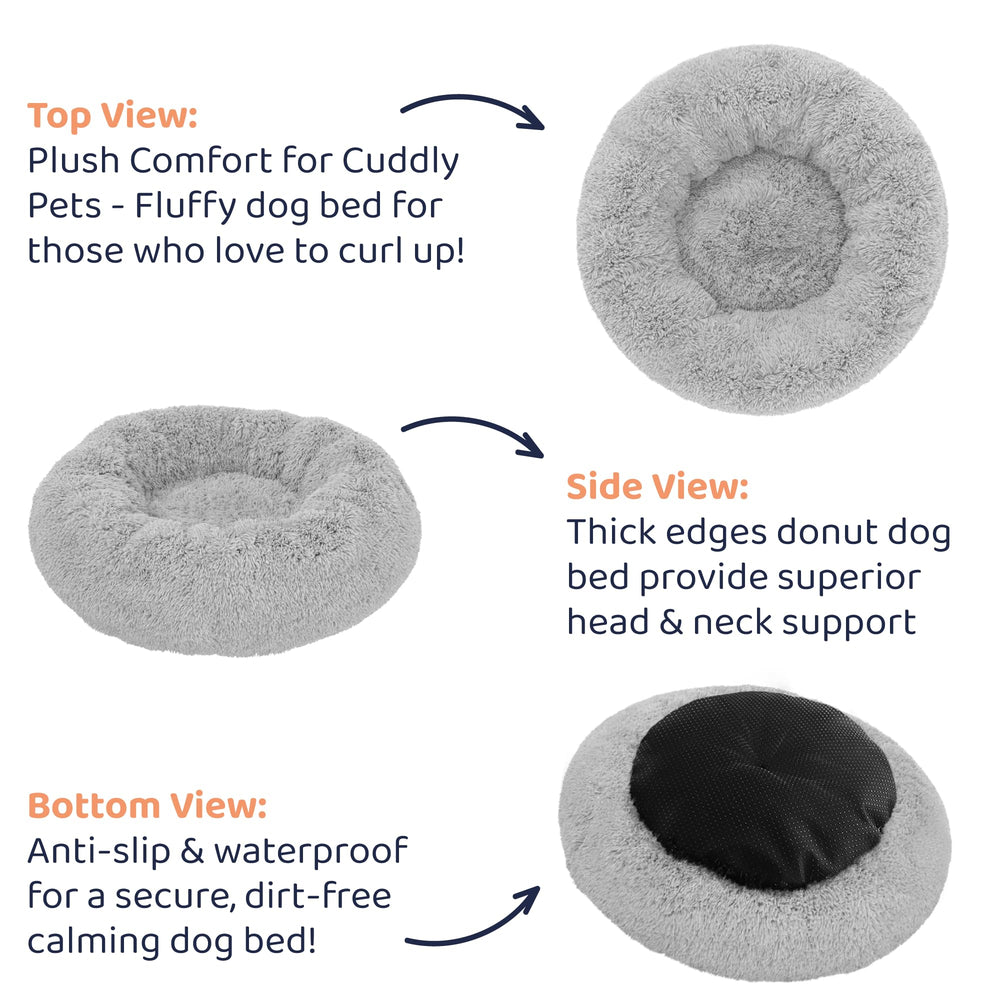 Petloox Donut Bed in living room blends with decor.