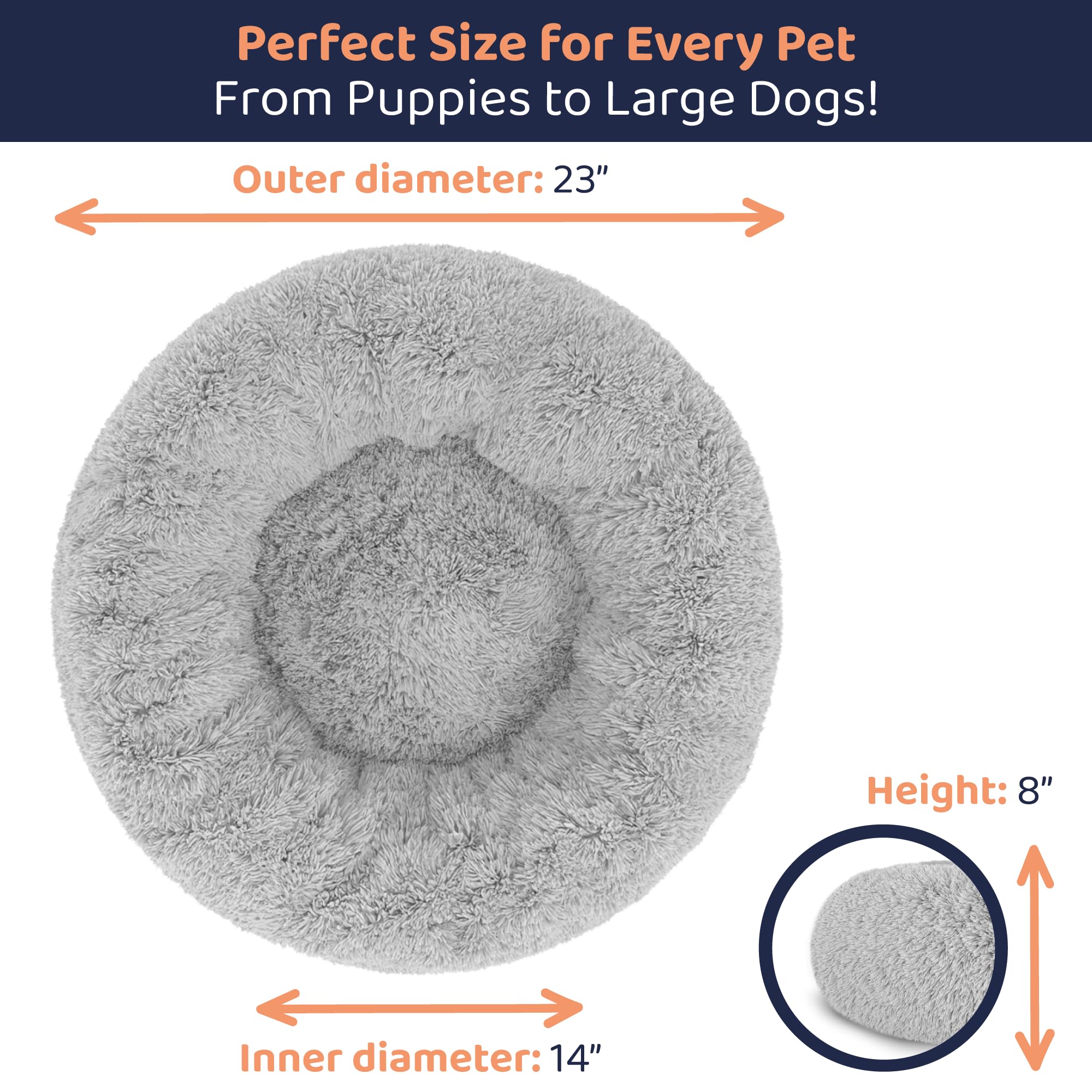 Petloox Donut Bed in living room enhances décor while offering a cozy retreat.