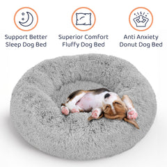 Petloox Donut Bed round nest design demonstrating secure, lounge-ready support.
