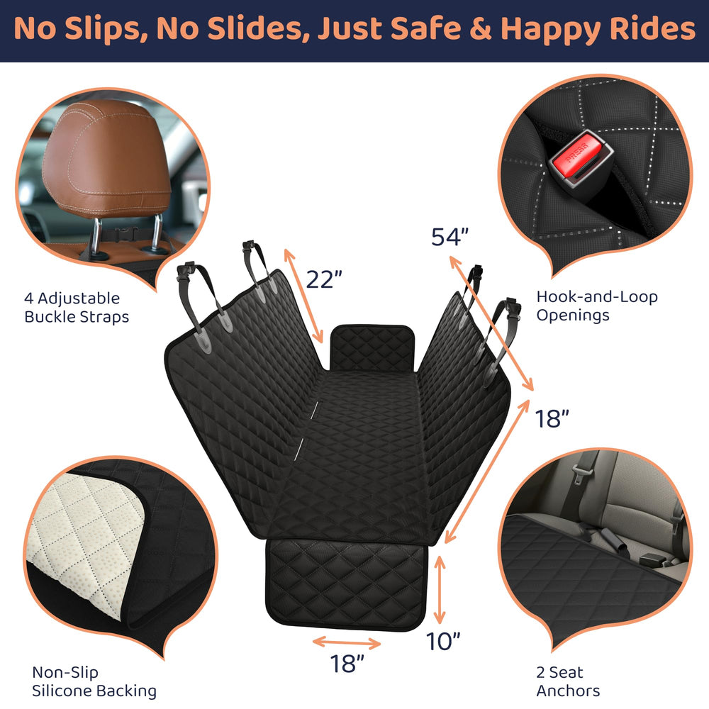 Petloox durable backseat protector guarding upholstery on every trip