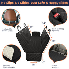 Petloox durable backseat protector guarding upholstery on every trip