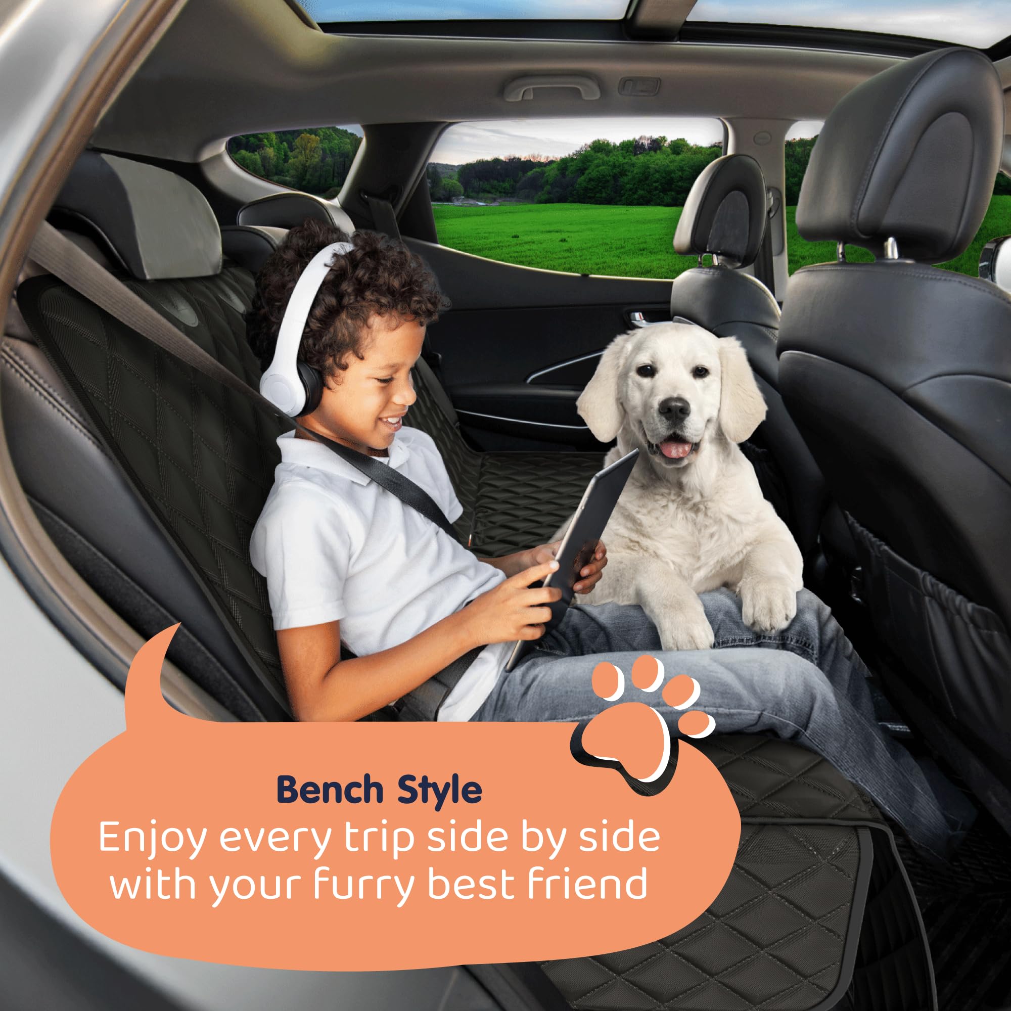 Petloox durable seat cover with 3-year warranty