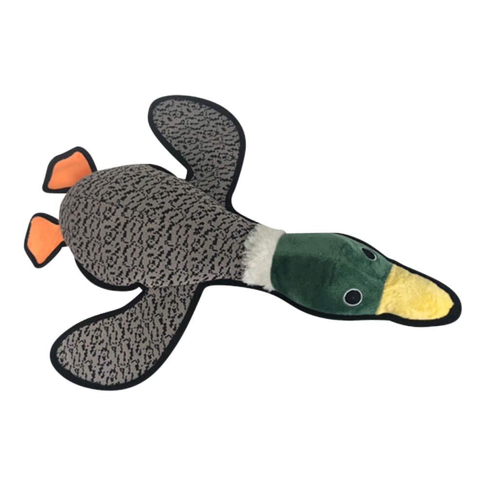 Pet Lou 21inch Farmhouse Mallard Duck dog toy—durable play and easy washing.
