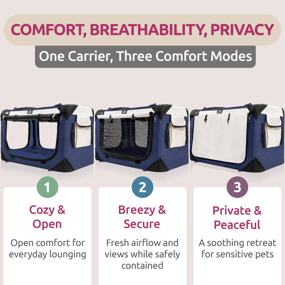 PetLuv carrier-soft-sided-plush-pillow-removable highlights comfort on trips.
