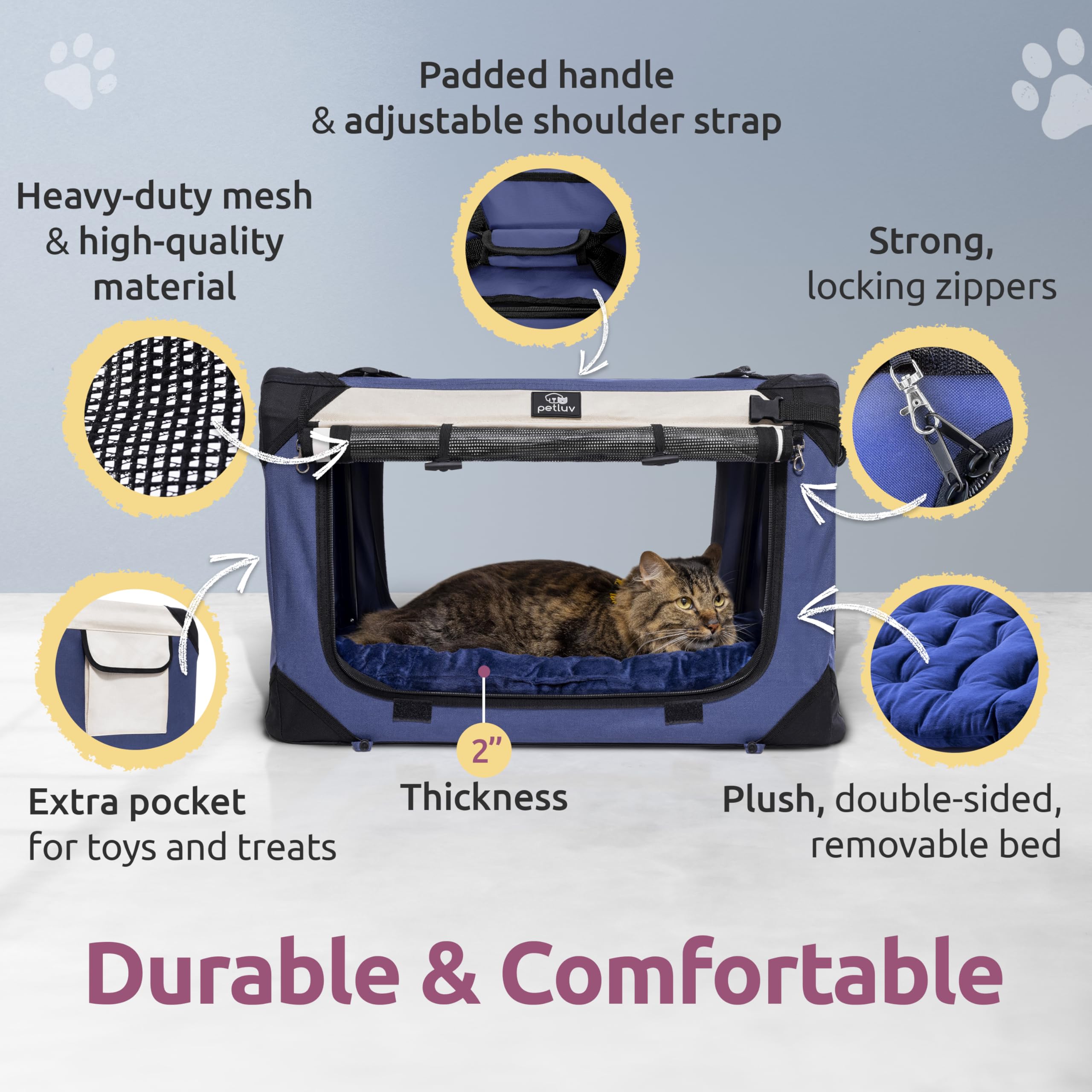 PetLuv multi-use travel bag doubles as carrier, crate, or kennel alternative.