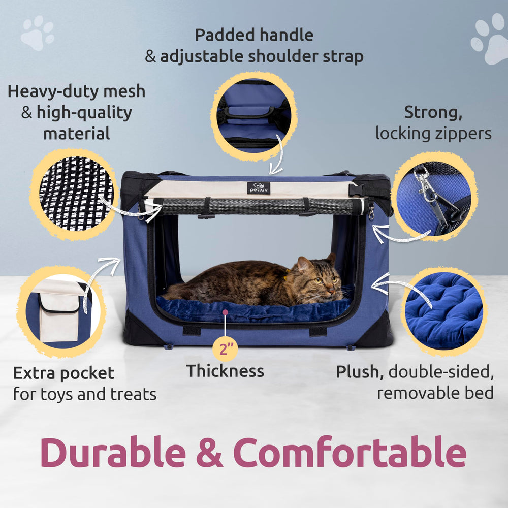 PetLuv multi-use travel bag doubles as carrier, crate, or kennel alternative.