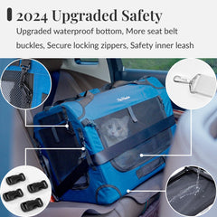 PetMasion extra large cat carrier breathable mesh walls promote airflow