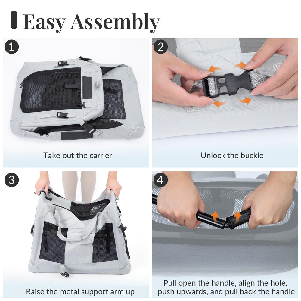 PetMasion extra large cat carrier comfortable cushion enhances cozy rides