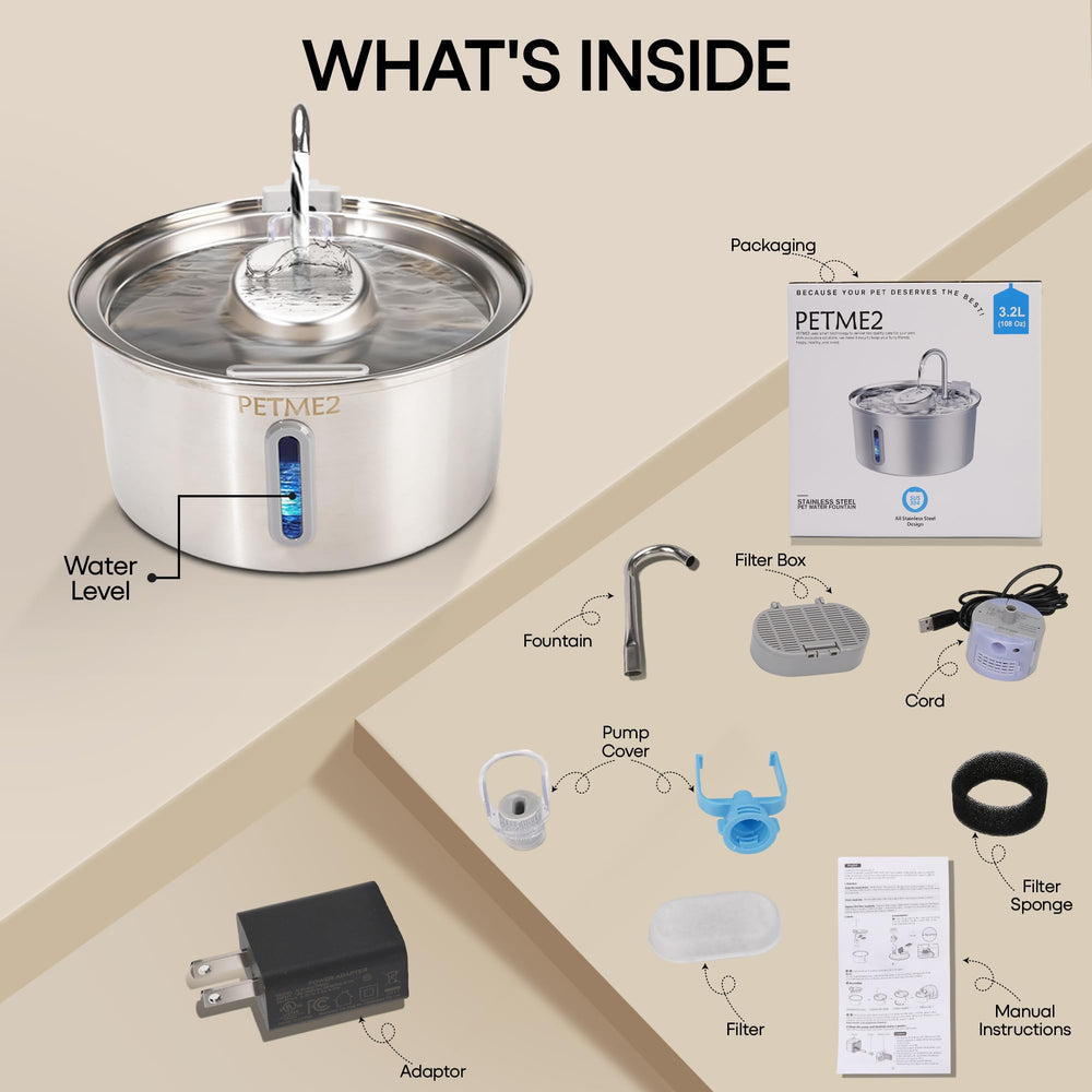 PETME2 Dishwasher-safe parts simplify cleaning routines.