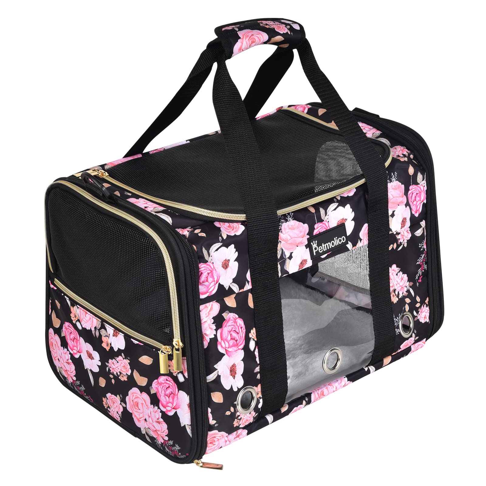 Petmolico Cat Carrier top opening enables quick entry for busy trips.