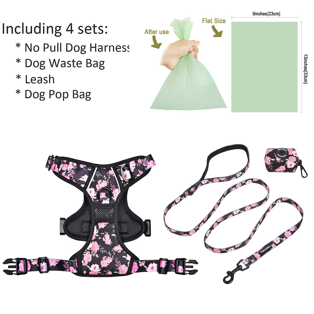 Petmolico reflective harness enhances nighttime visibility for safer strolls