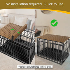 Petmystify Dog Crate Topper easy-setup no-tools shows quick installation