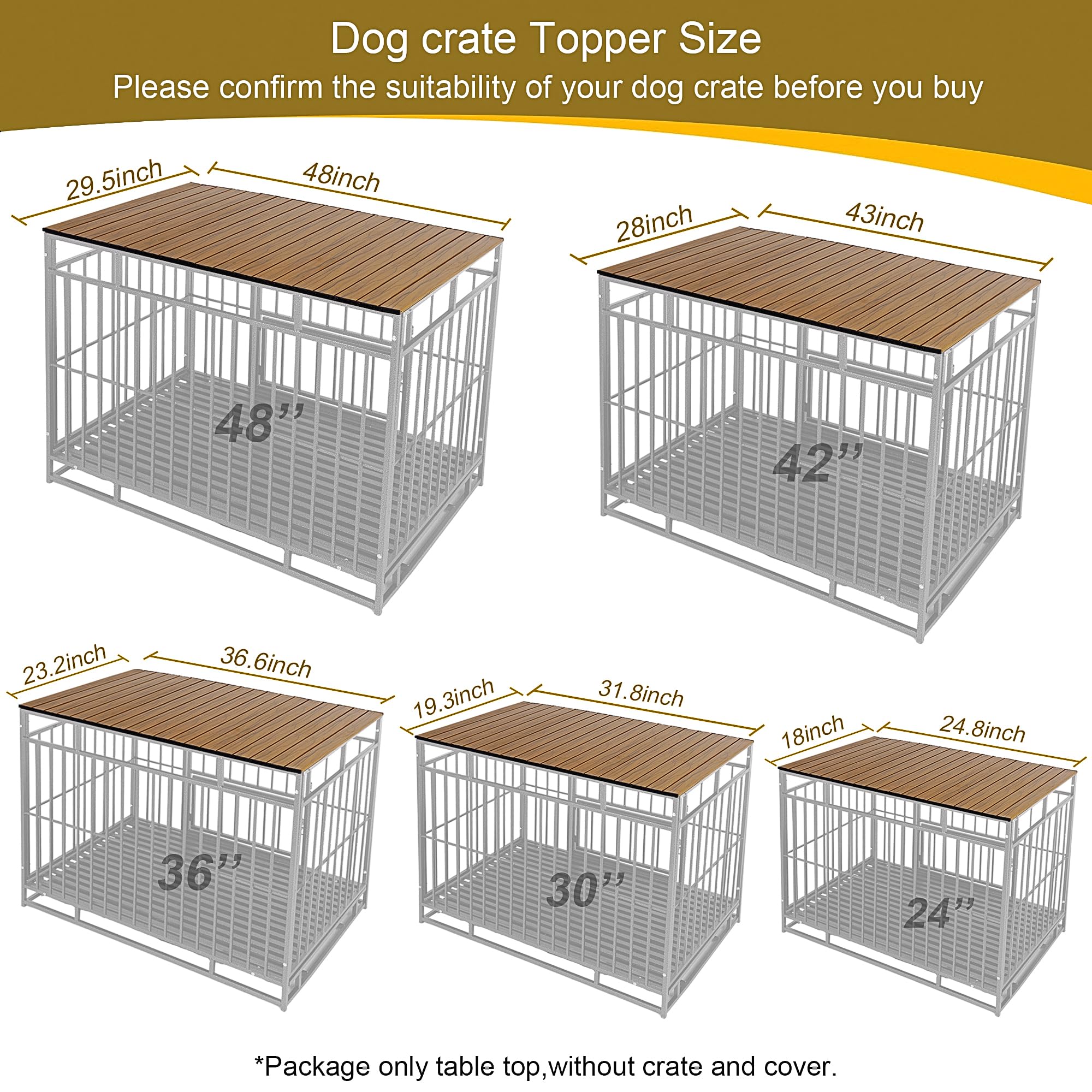 Petmystify Dog Crate Topper walnut-finish corner-storage illustrates space optimization