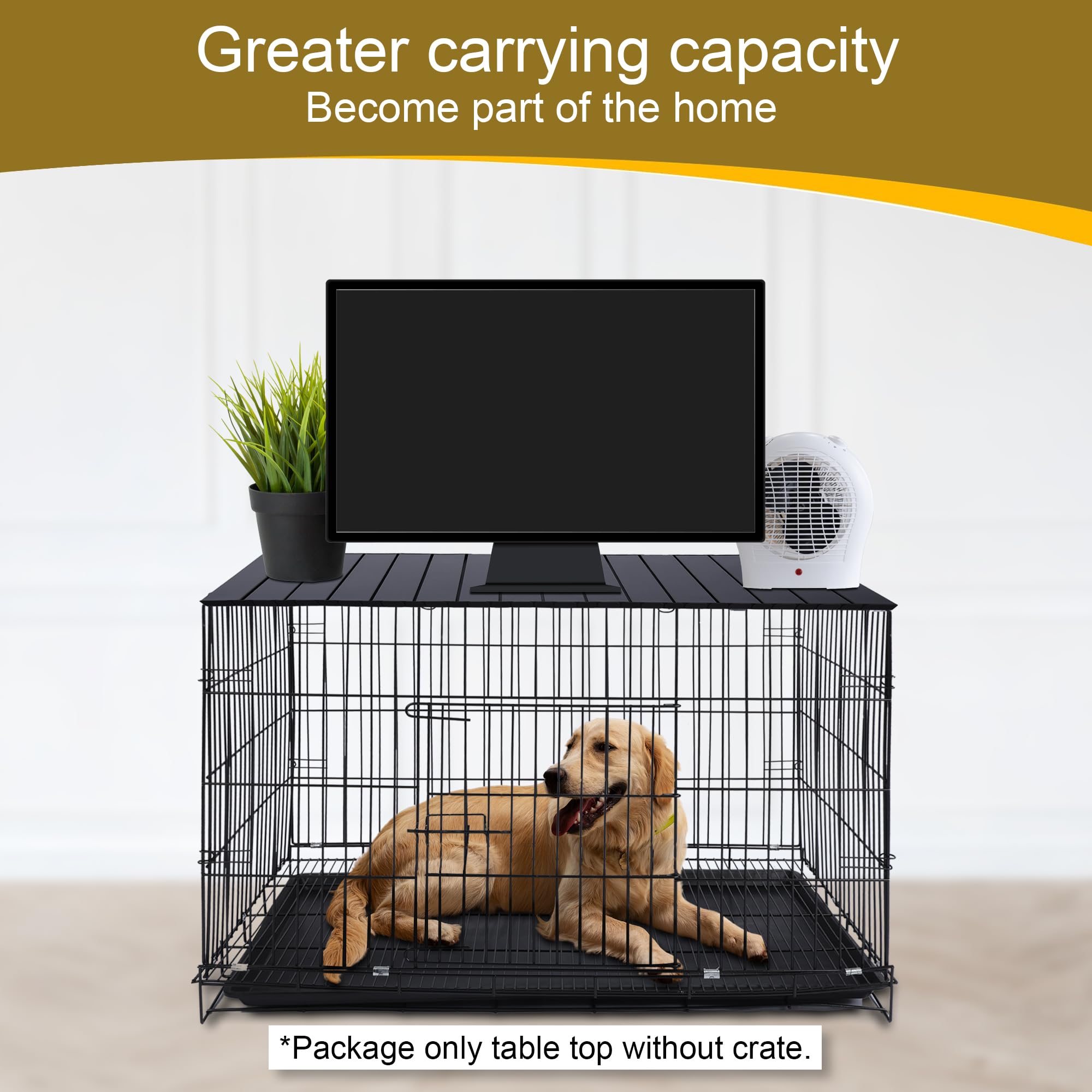 Petmystify portable crate topper folds compactly for storage.