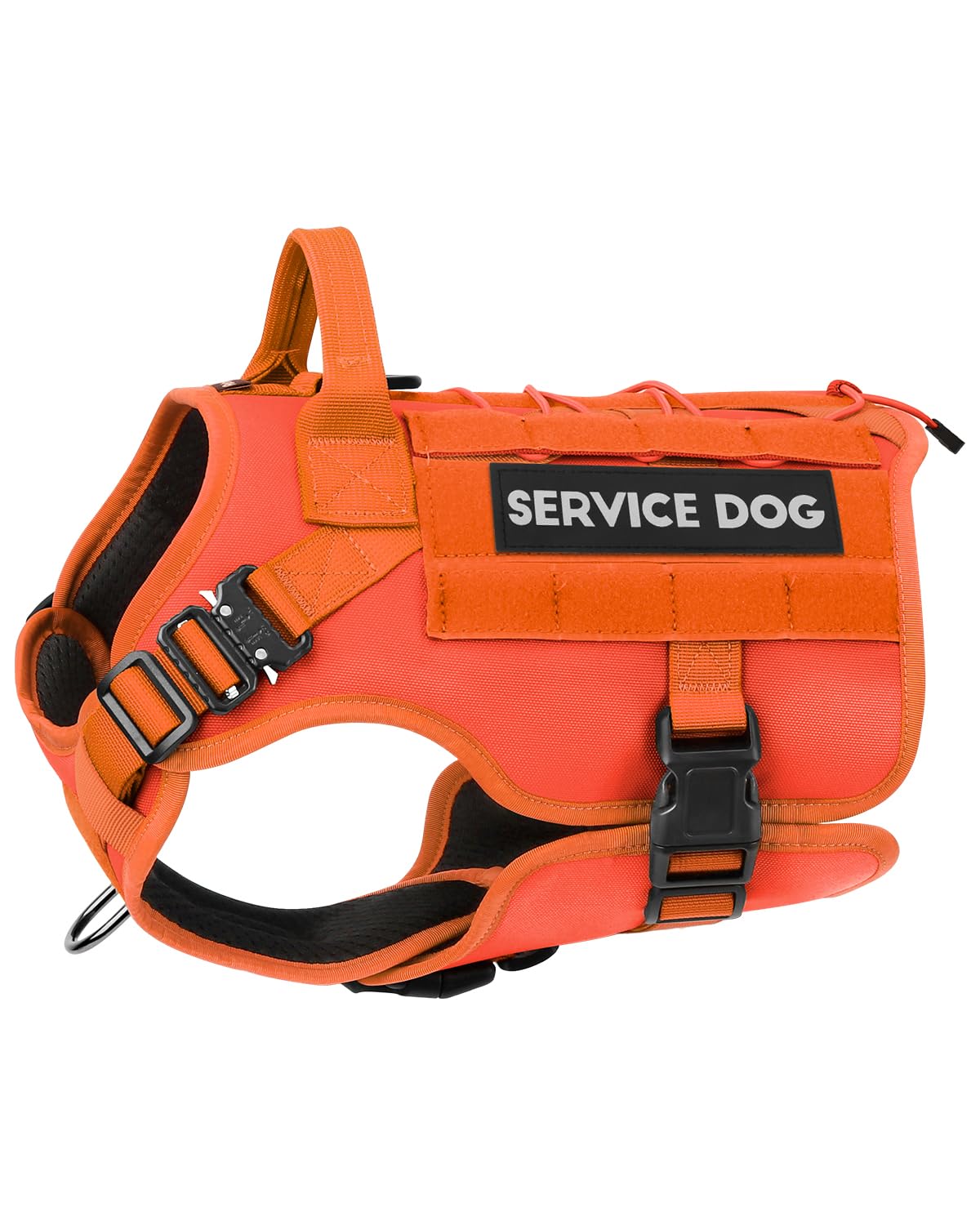PETNANNY Tactical Vest with D-ring stitching secures leashes during daily walking