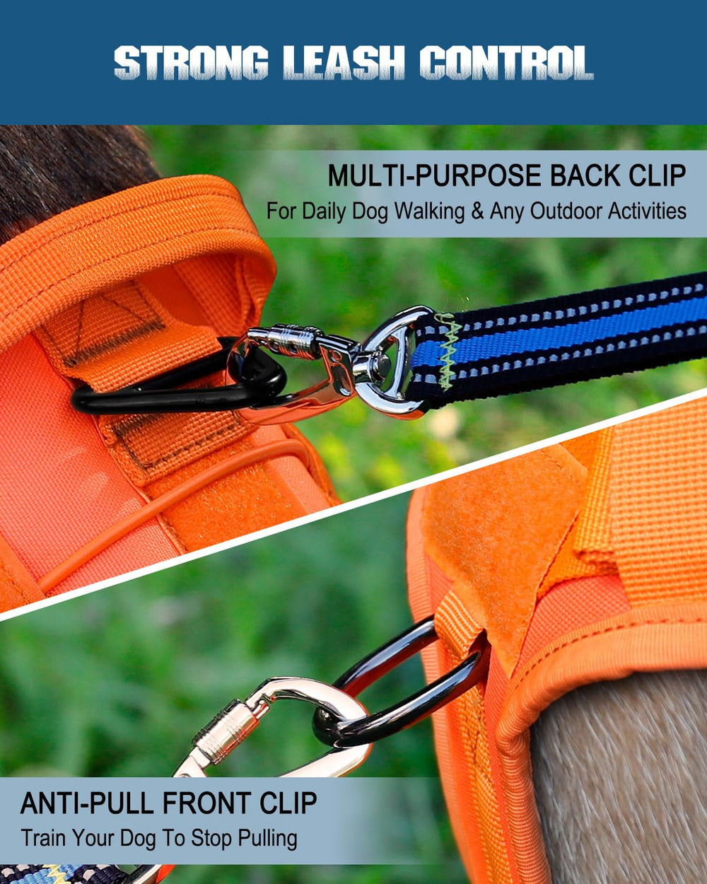 PETNANNY Tactical Vest glow-in-the-dark patches enhance nighttime visibility