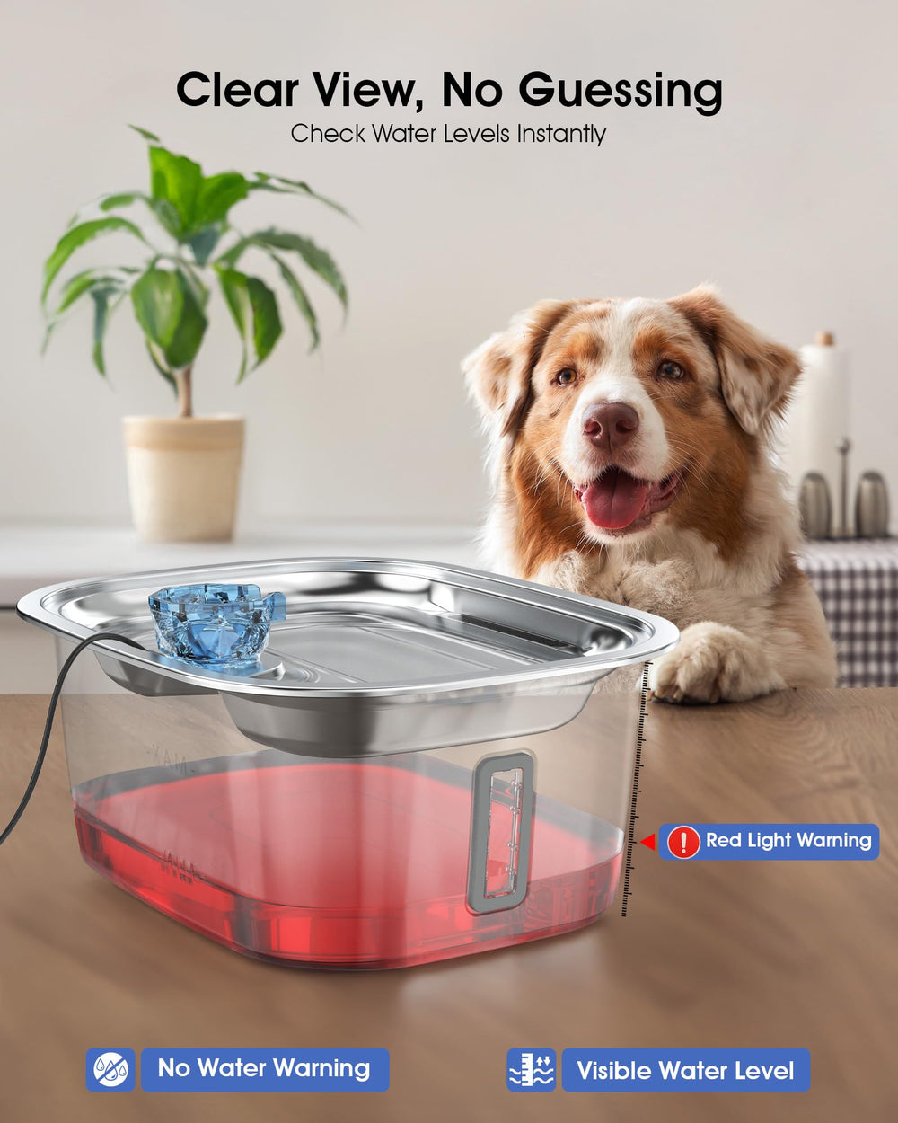PETNF 3-gallon large-dog water fountain highlighting ample hydration capacity for multi-pet homes.