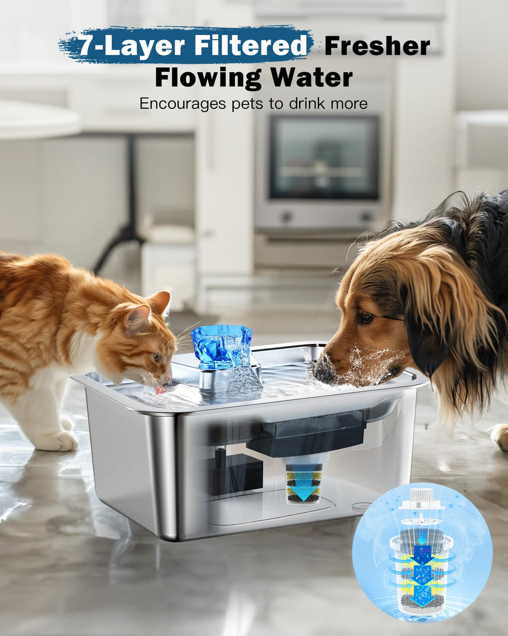 PETNF 7-layer filter system improves water quality