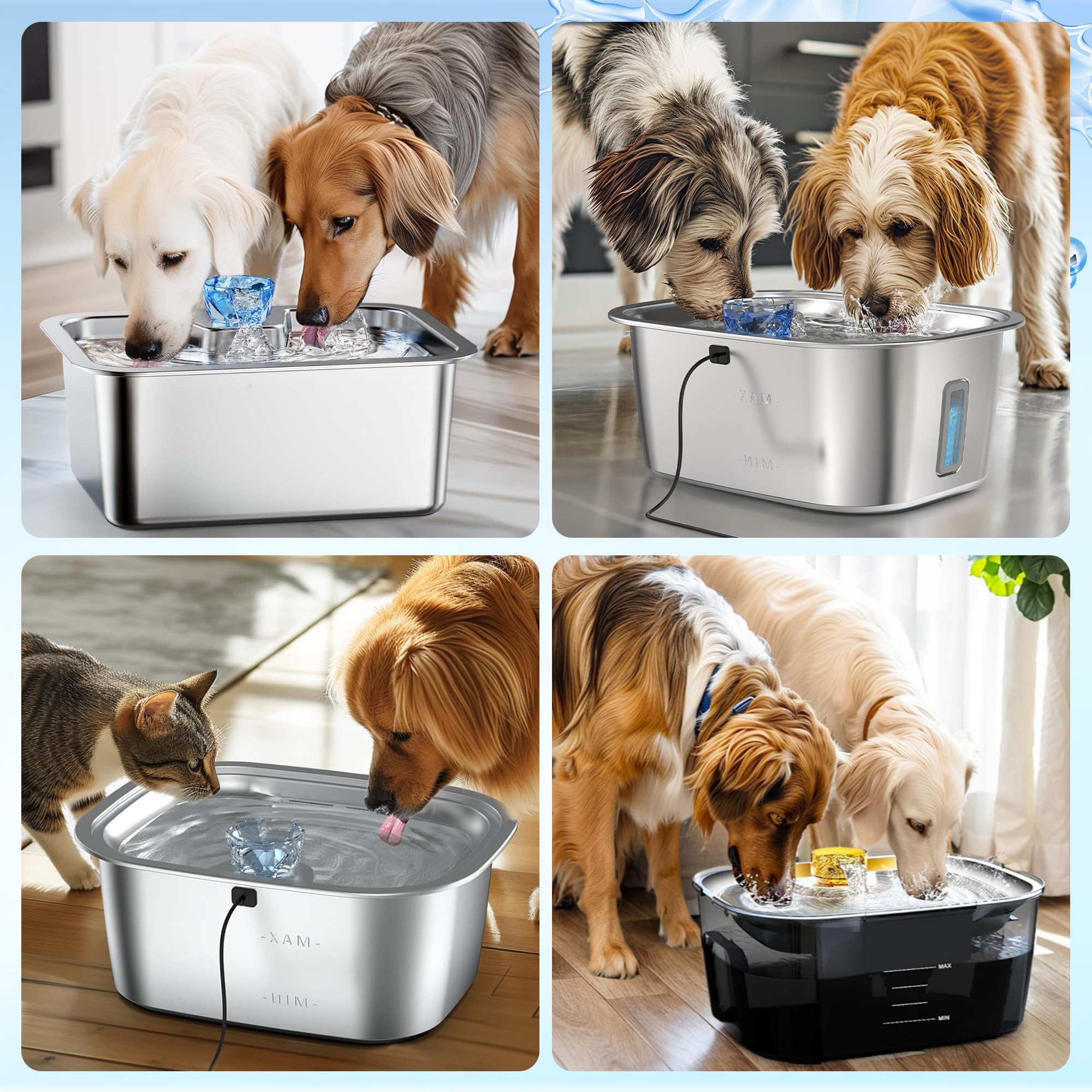 PETNF fresh-water imagery communicates clearer water and better hydration.