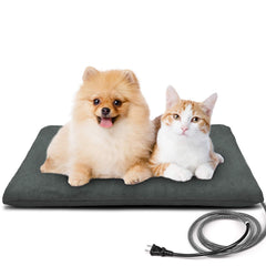 PETNF outdoor heated pet bed cover closeup crystal velvet feel for soft outdoor lounging