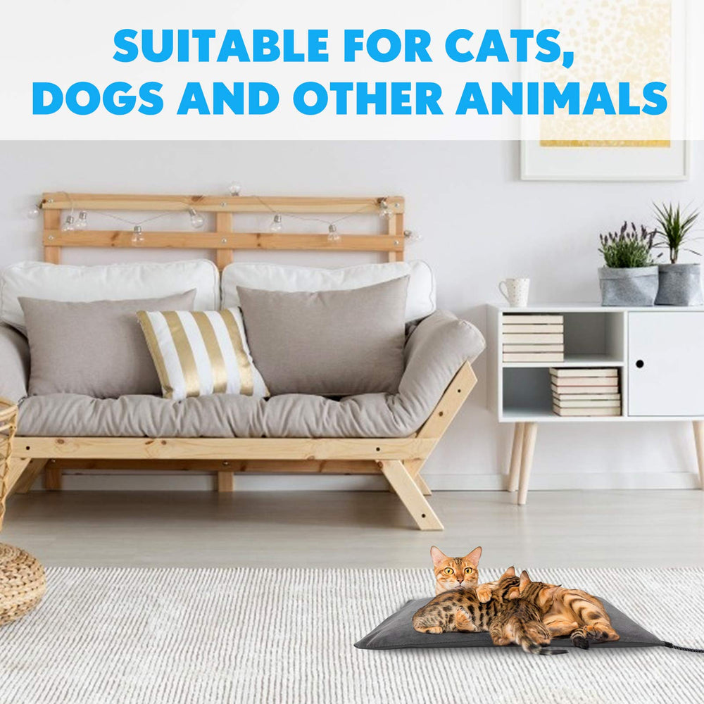 PETNF outdoor heated pet bed free soft-cover with velvety fleece and waterproof bottom