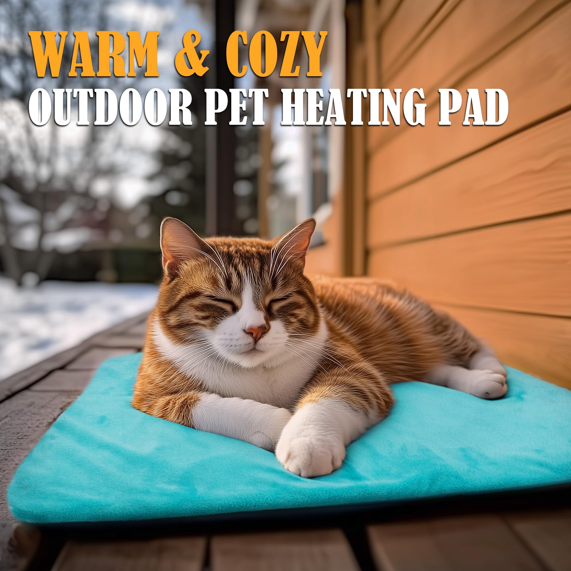 PETNF outdoor heating pad machine-washable-cover eases cleaning.