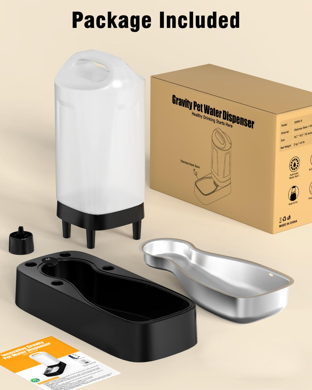 PETNF water level alert hole helps monitor hydration and prevent overflow