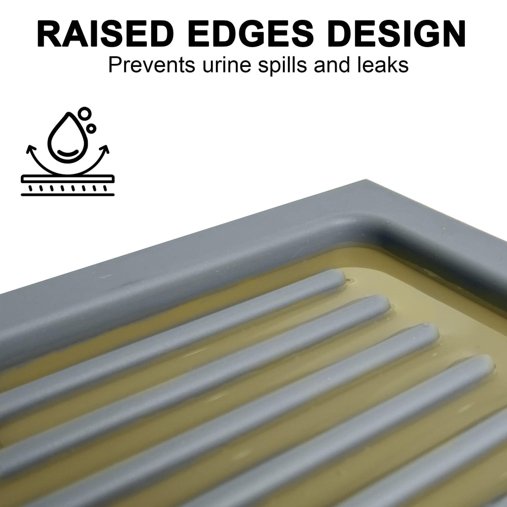 PetNova raised edges prevent spills, with waterproof silicone protecting floors.