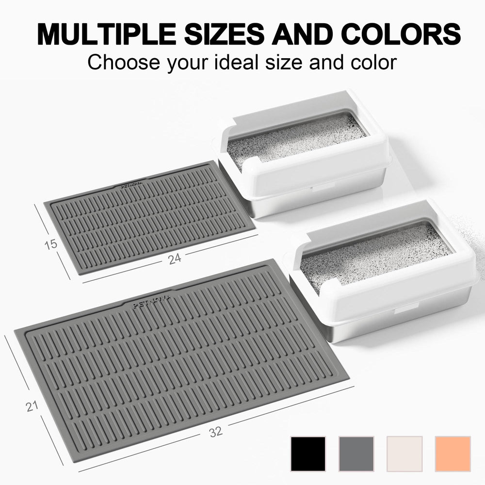 PetNova multi-use silicone mat doubles as feeding or tray for muddy footwear.