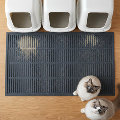 PetNova XL litter mat with large-area coverage traps litter and protects floors
