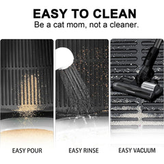 PetNova XL litter mat non-slip-back keeps it securely in place during use