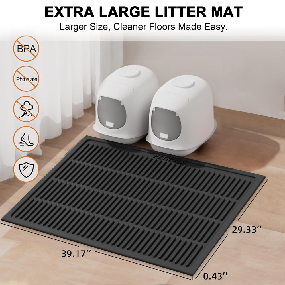 PetNova XL litter mat urine-proof-leak-block with raised edges for spills