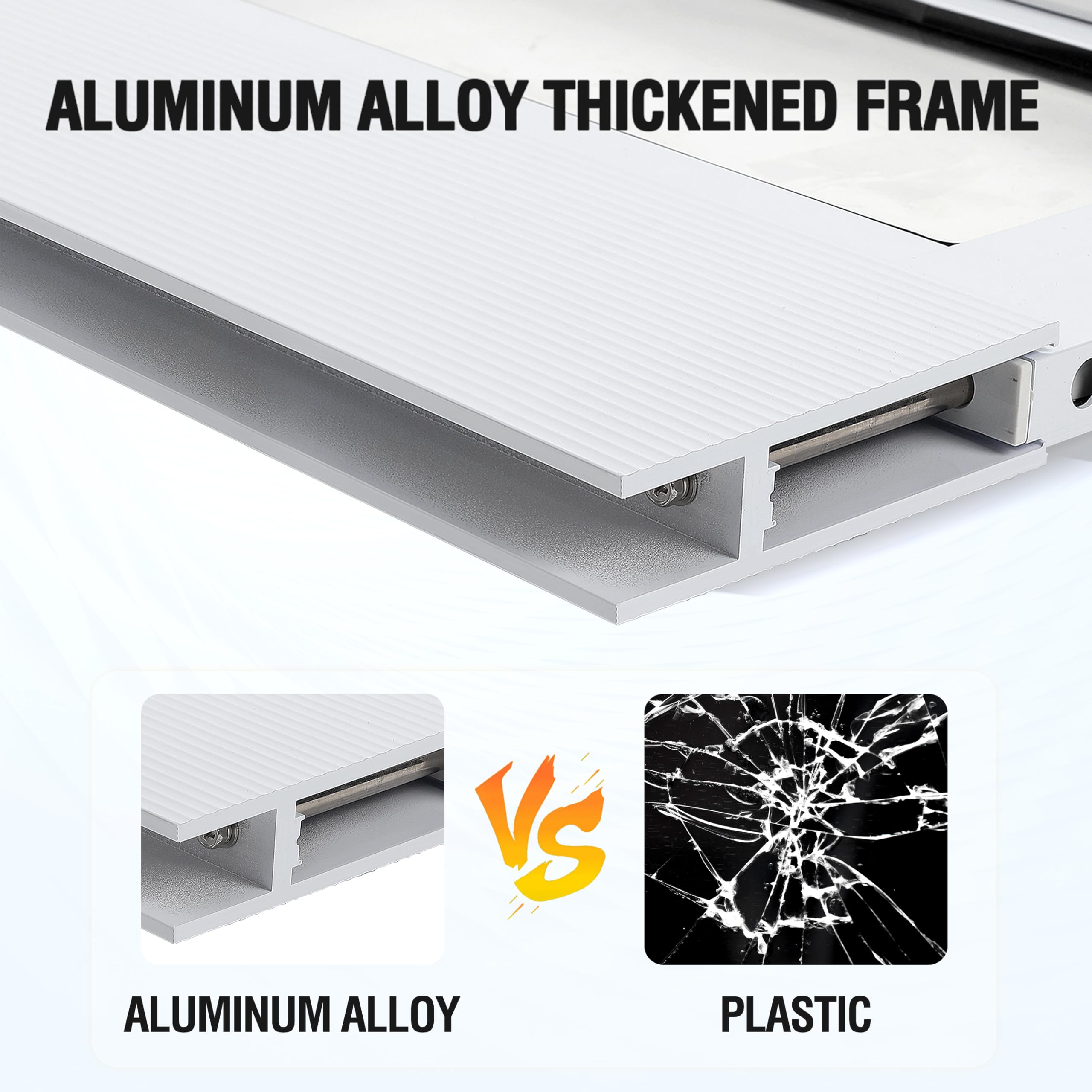 Petoasis aluminum frame reinforces durability and stable fit.