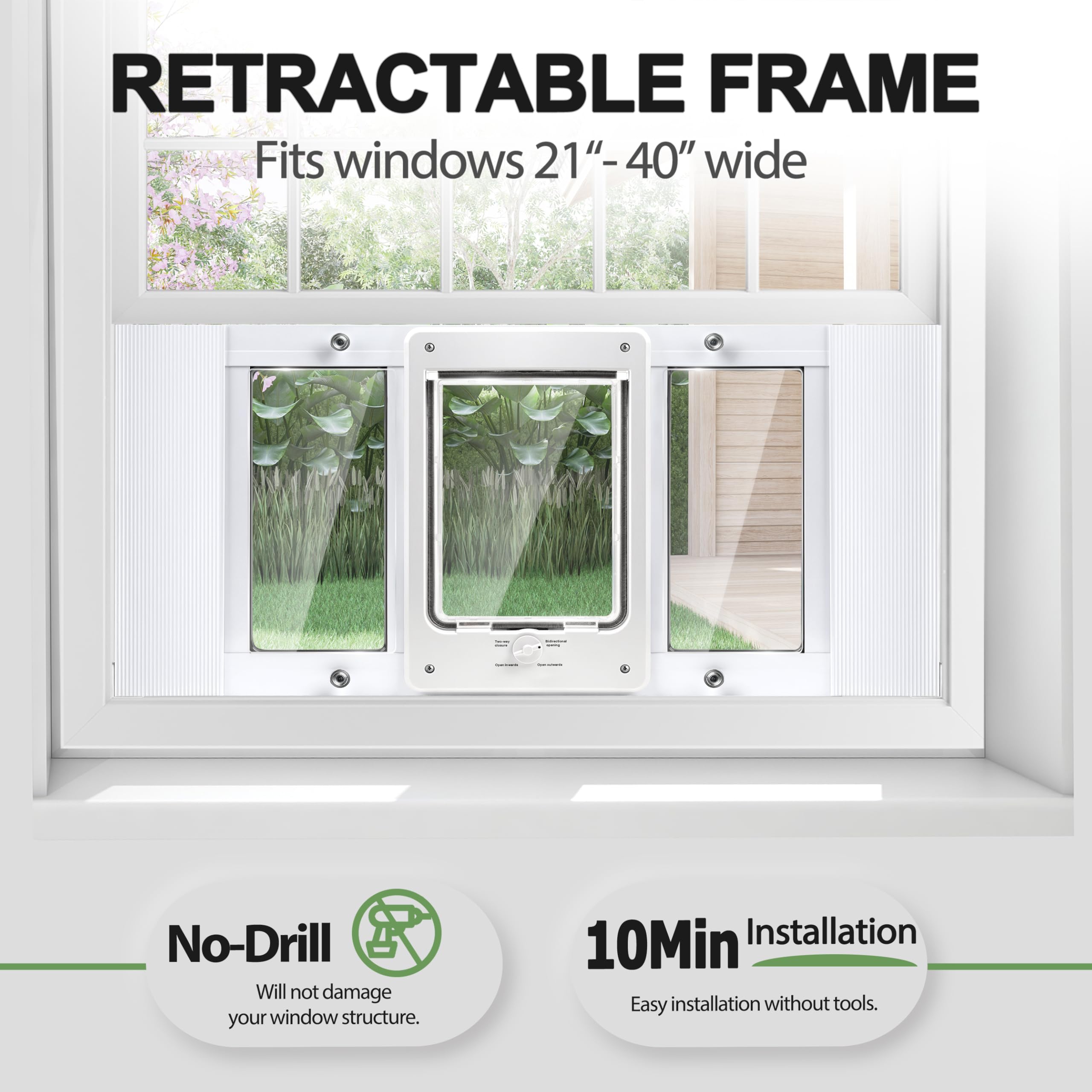 Petoasis magnetic closure flap helps quick return and secure closure.