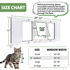 Petoasis window pet door locking modes provide flexible access for pets.