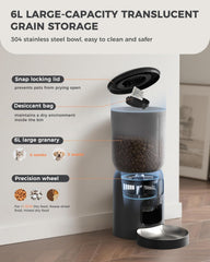 PETOCAT AI Automatic Feeder dual cameras capture pet activity from multiple angles