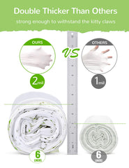 Petocat drawstring handle close-up demonstrates easy disposal and reduced mess.