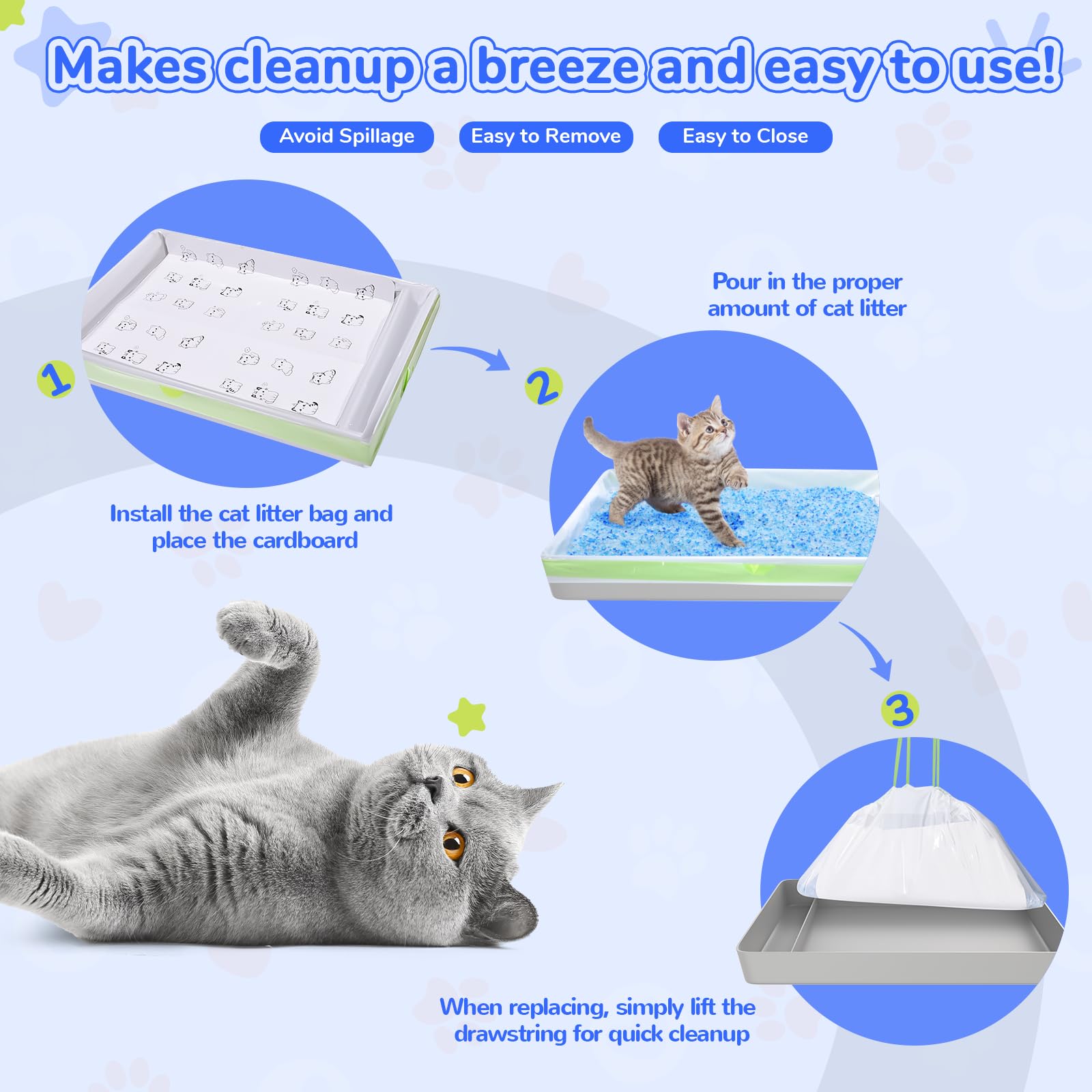PETOCAT fresh-odor-control-litter-area liner helps maintain a clean room.