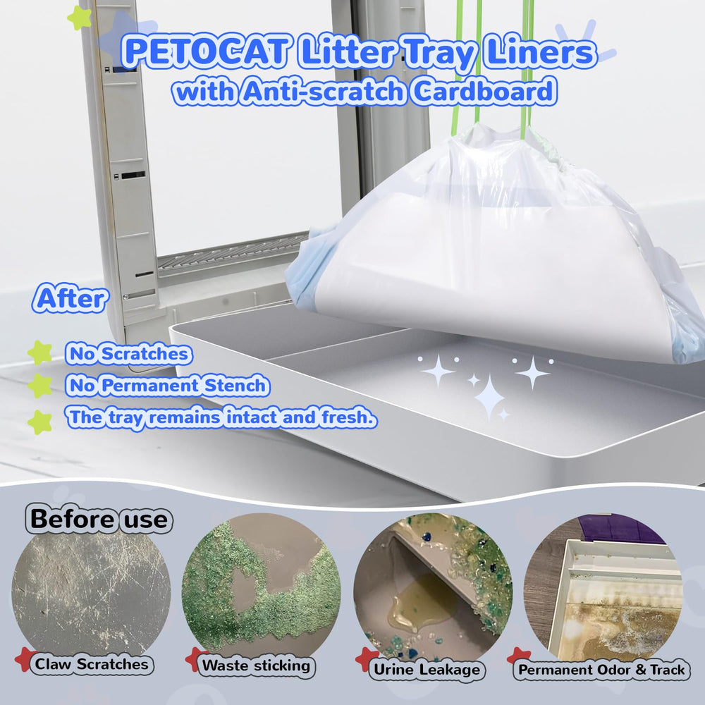 PETOCAT liner wide-opening facilitates quick dumping and clean handling.