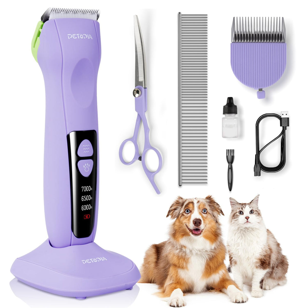 Petopia cortapelos profesional para perros con bajo ruido para sesiones tranquilas