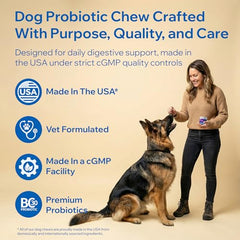 PETOPTIMUM digestive-enzymes-probiotics-ingredients highlighting prebiotics for balanced gut microflora