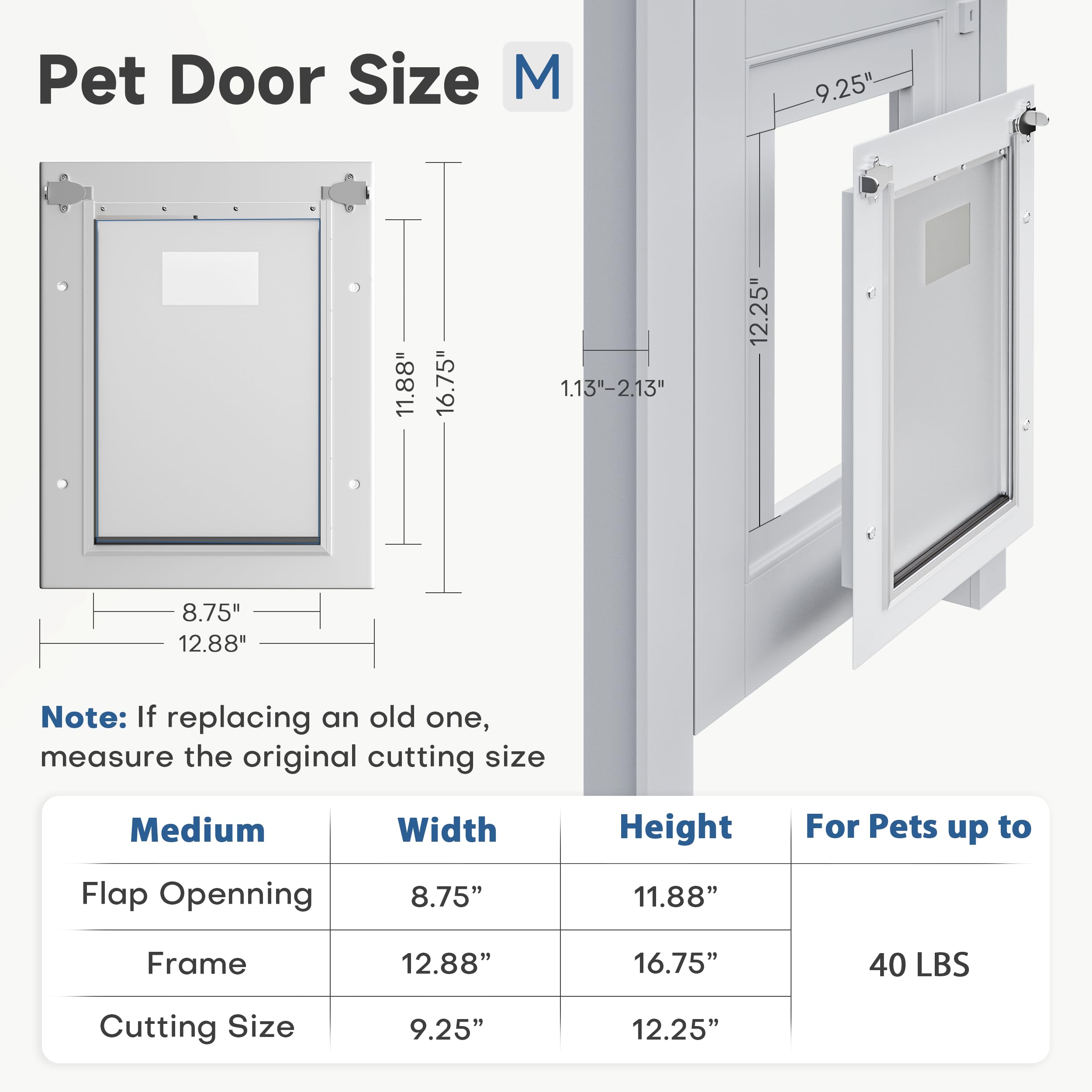 PETOUCH installation template enables easy interior or exterior wall mounting.