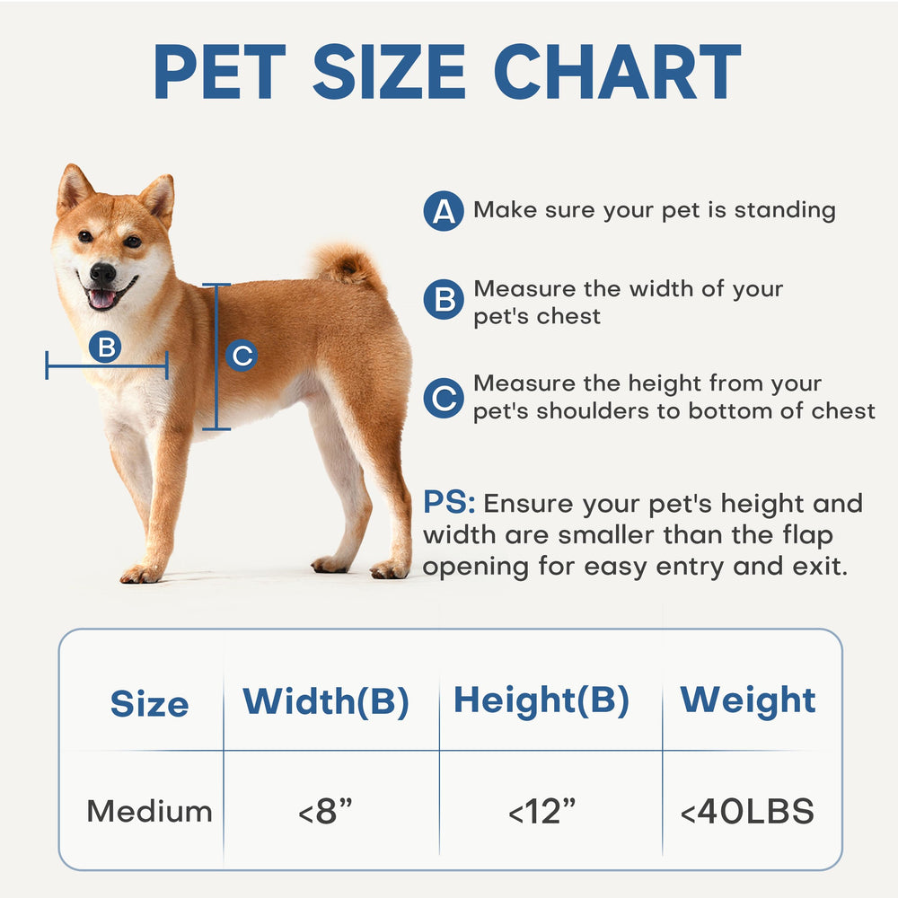 PETOUCH dog door security plate enhances safety when you are away.