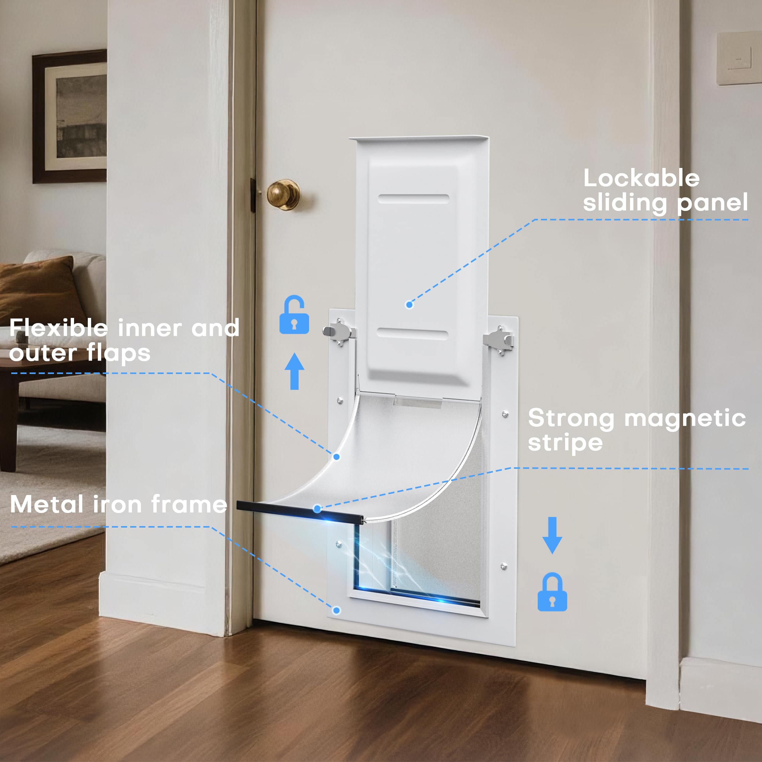 PETOUCH energy-efficient design helps keep conditioned air inside during extreme weather.