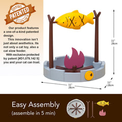 PetPals Grilled Fish with adjustable hole control for customizable snacks.