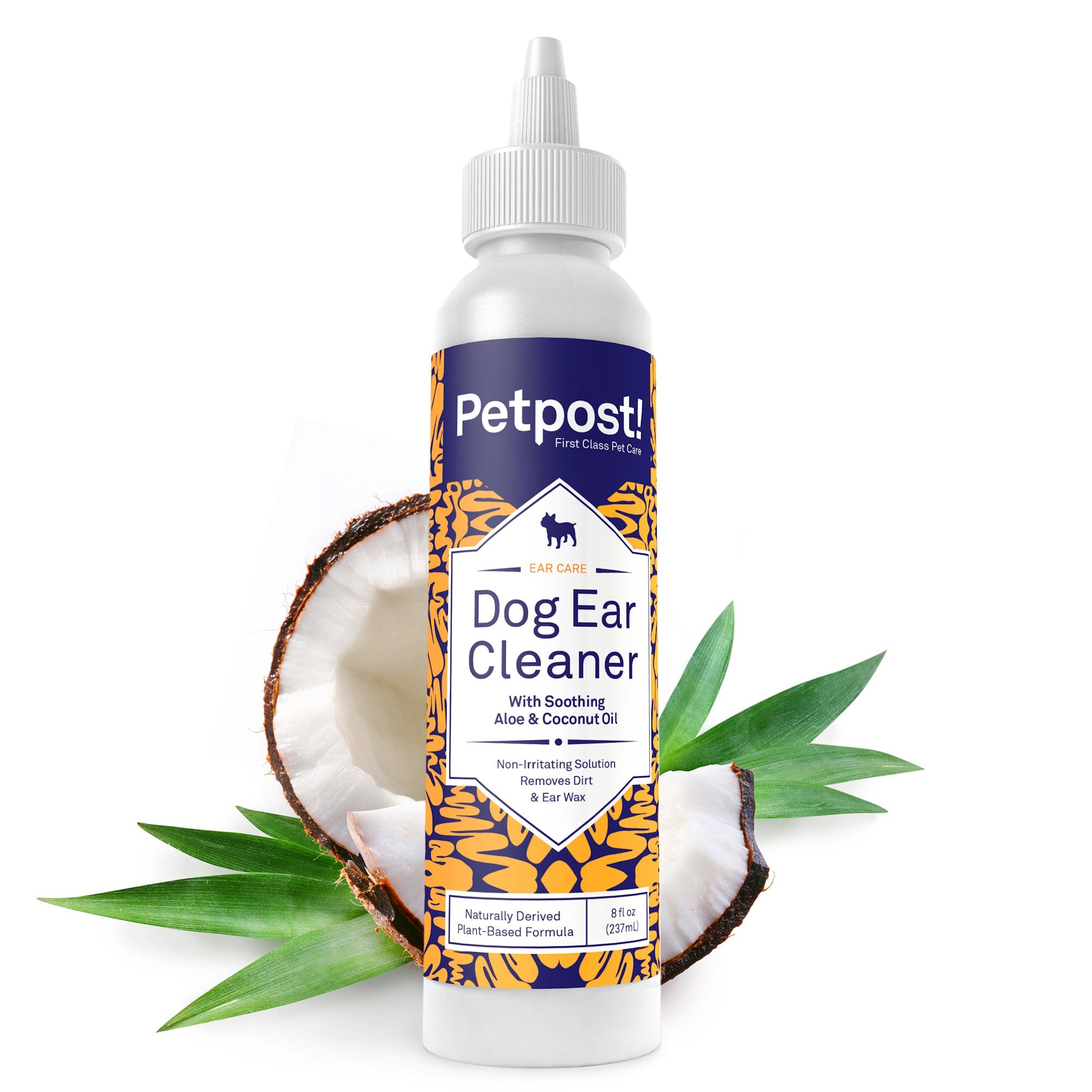Petpost dog ear cleaner shows easy-application nozzle for quick, stress-free use