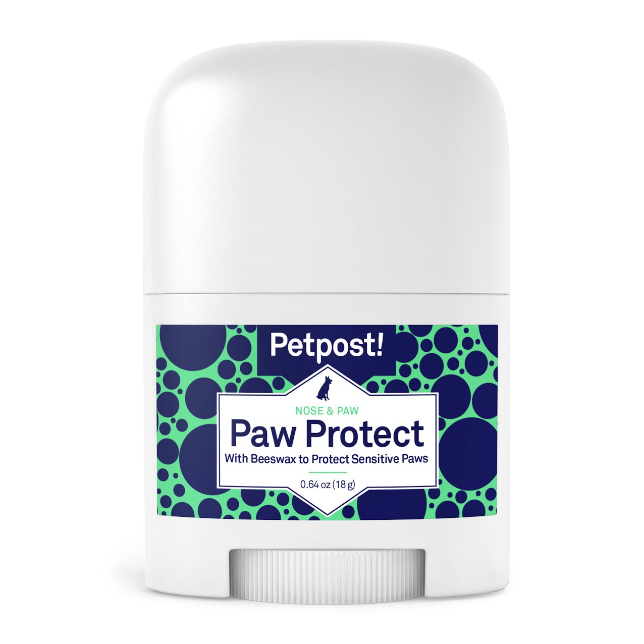Petpost paw protection balm being applied to paws offers heat and cold protection during walks.