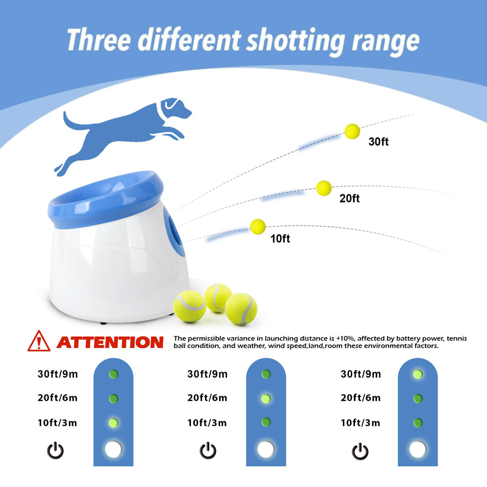 PetPrime dog automatic ball launcher top pitching hole highlights hands-free loading design.