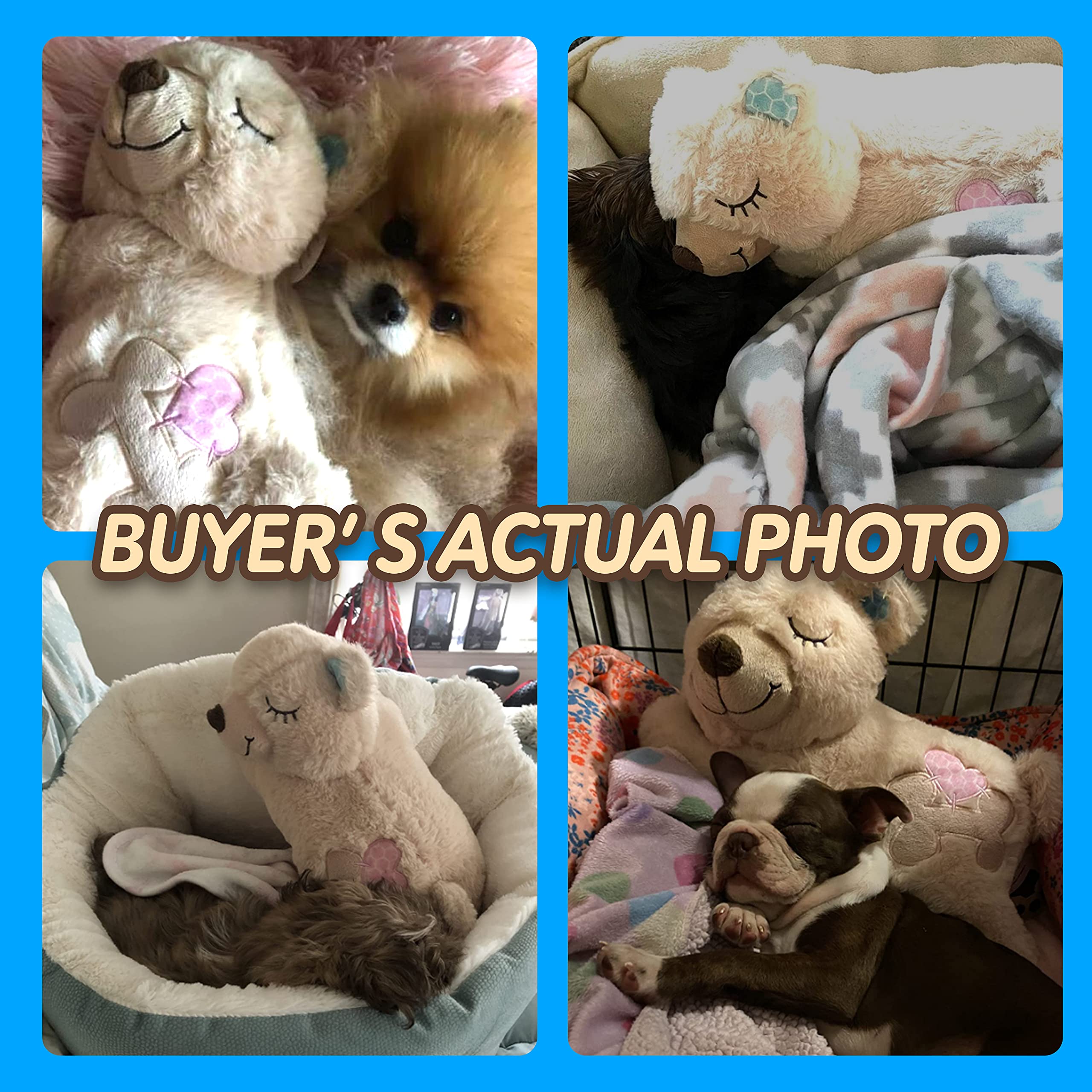 Pet Prime heartbeat-puppy plush demonstrates soothing heartbeat for dogs